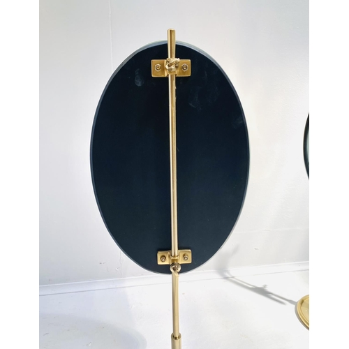 404 - TABLE TOP DRESSING MIRRORS, a pair, 1950s Italian style, 63cm H at tallest approx. (2)