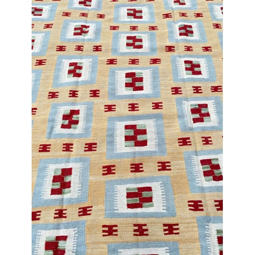 67 - FINE SWEDISH DESIGN KILIM, 305cm x 200cm.