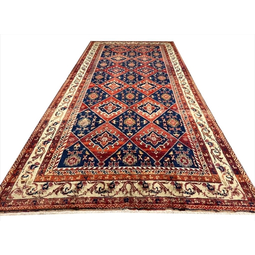 68 - VINTAGE PERSIAN KELLEH CARPET, 360cm x 175cm.