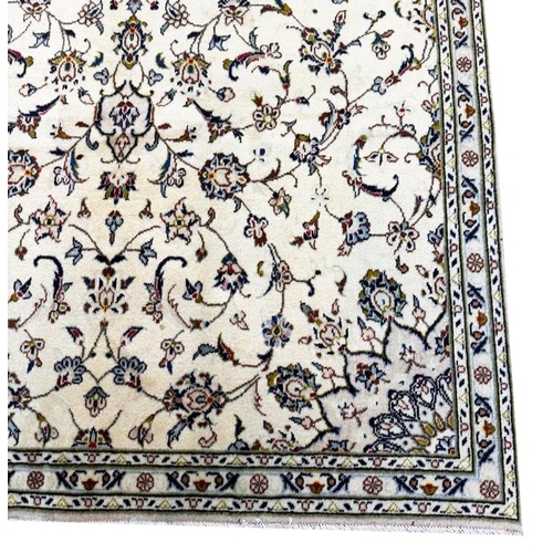 76 - PERSIAN KASHAN RUG, 233cm x 133cm.