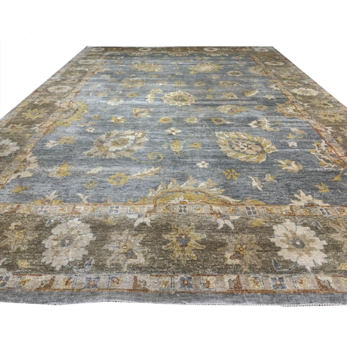 78 - TURKISH OUSHAK CARPET, 412cm x 302cm.