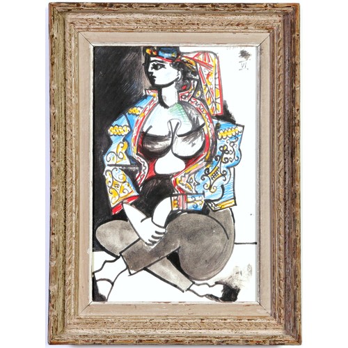 54 - PABLO PICASSO, Jacqueline Roque 2, Spanish collotype dated in the plate, suite: Californie circa 195... 