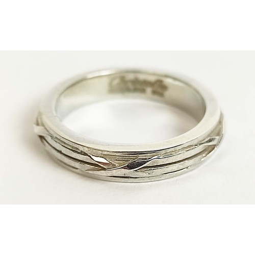 12 - A COLLECTION OF CHRISTOFLE SILVER JEWELLERY, comprising a fine bracelet, a silver hoop link bracelet... 