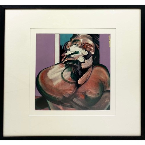 42 - FRANCIS BACON,  'Portrait of George Dyer Talking - 1966' lithograph, 35cm x 33cm, framed (published,... 