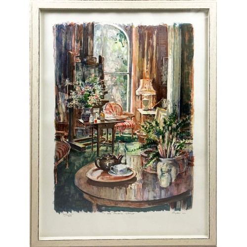 37 - SUE RYDER, 'The Studio Lamp' lithograph, 86cm x 58cm, signed, titled and numbered in pencil, framed.