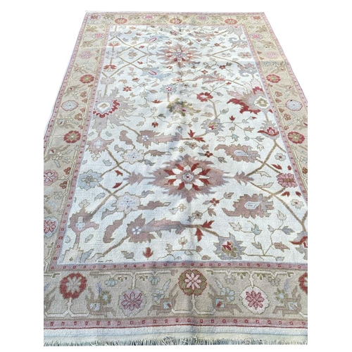 74 - TURKISH OUSHAK CARPET, 270cm x 173cm.