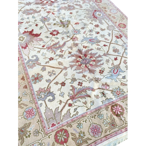 74 - TURKISH OUSHAK CARPET, 270cm x 173cm.