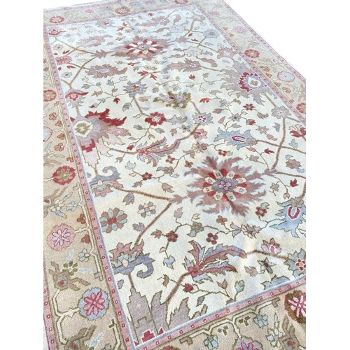 74 - TURKISH OUSHAK CARPET, 270cm x 173cm.