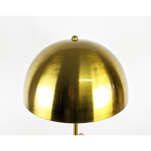 385 - VICO MAGISTRETTI INSPIRED FLOOR LAMP, gilt metal, 154cm H approx.