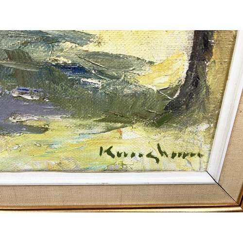 106 - CLARA KLINGHOFFER (Attributed to) (1900-1970), 'Market, Paris', oil on canvas, 54cm x 64cm, signed, ... 