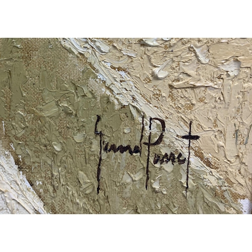 125 - GERARD PASSET (1936-2013), 'Pont Des Invalides and Port Des Champs Elysees', oil on canvas, 49.5cm x... 