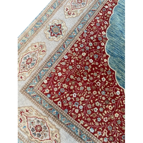 196 - FINE TABRIZ HAJI-JALLILY CARPET, 279cm x 189cm.