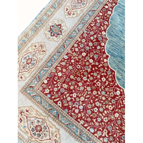 196 - FINE TABRIZ HAJI-JALLILY CARPET, 279cm x 189cm.