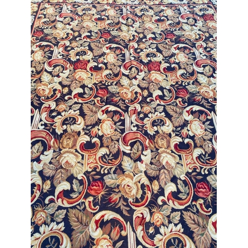 198 - FRENCH NEEDLEPOINT CARPET, 350cm x 300cm.