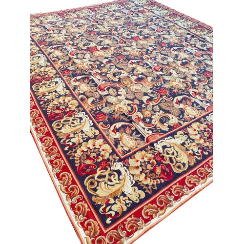 198 - FRENCH NEEDLEPOINT CARPET, 350cm x 300cm.