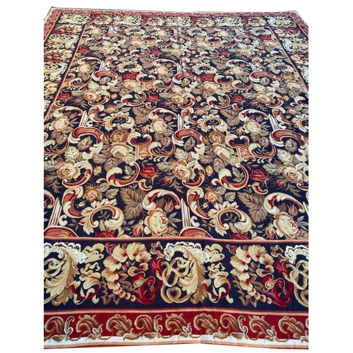 198 - FRENCH NEEDLEPOINT CARPET, 350cm x 300cm.