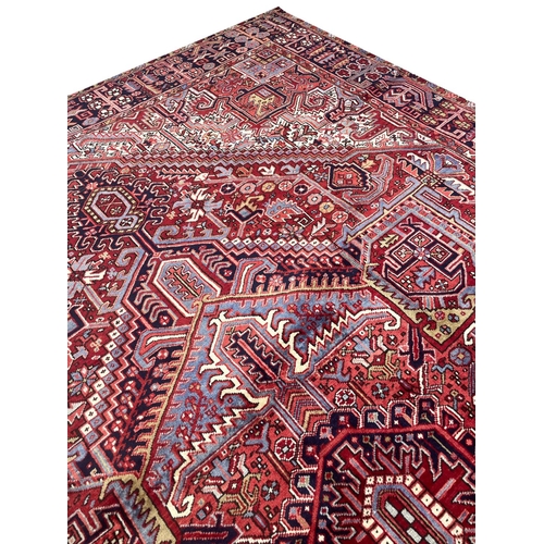 200 - PERSIAN HERIZ CARPET, 405cm x 300cm.