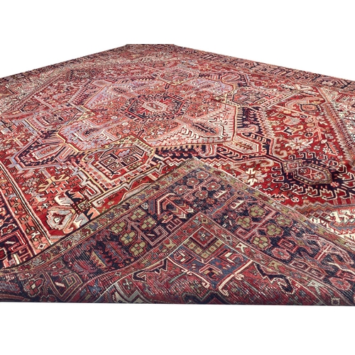 200 - PERSIAN HERIZ CARPET, 405cm x 300cm.