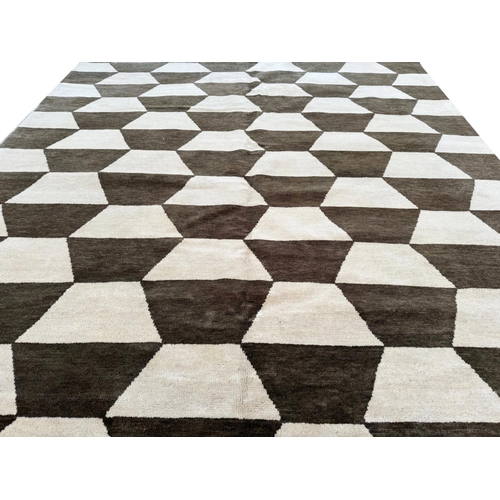 205 - ROBERT STEPHENSON CONTEMPORARY CARPET, 307cm x 208cm.