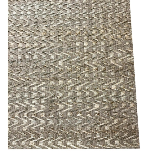 211 - FINE NATURAL JUTE CARPET, 300cm x 248cm.