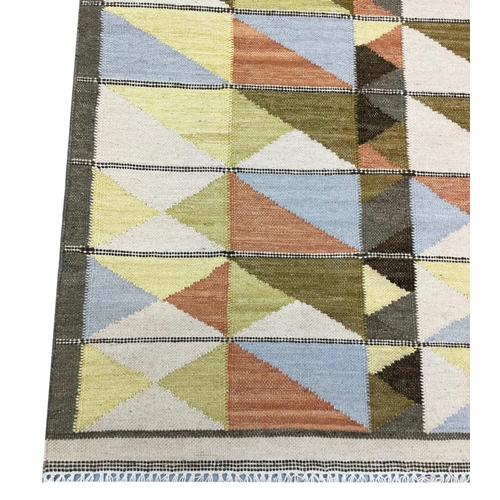 212 - FINE SCANDINAVIAN DESIGN KILIM, 301cm x 198cm.