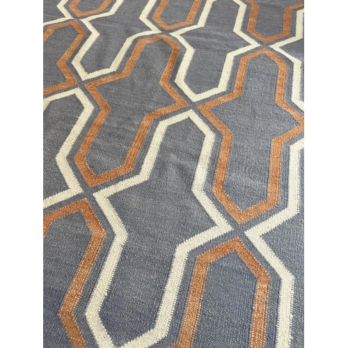 219 - CONTEMPORARY SWEDISH DESIGN KILIM, 268cm x 184cm.