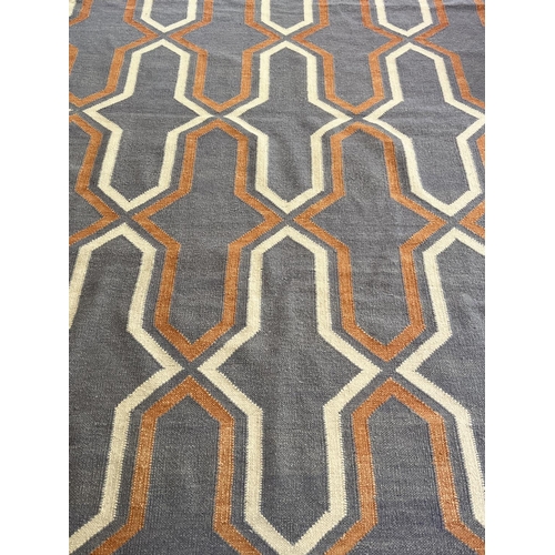 219 - CONTEMPORARY SWEDISH DESIGN KILIM, 268cm x 184cm.