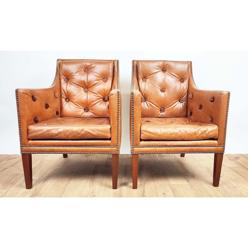 401 - LINLEY NELSON CHAIRS, a pair, 59.5cm W each approx. (2)