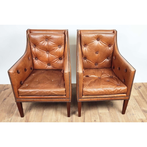 401 - LINLEY NELSON CHAIRS, a pair, 59.5cm W each approx. (2)