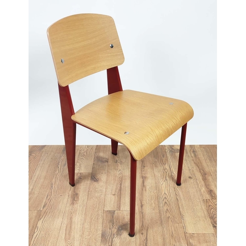 411 - VITRA STANDARD CHAIR, by Jean Prouvé, 82cm H.