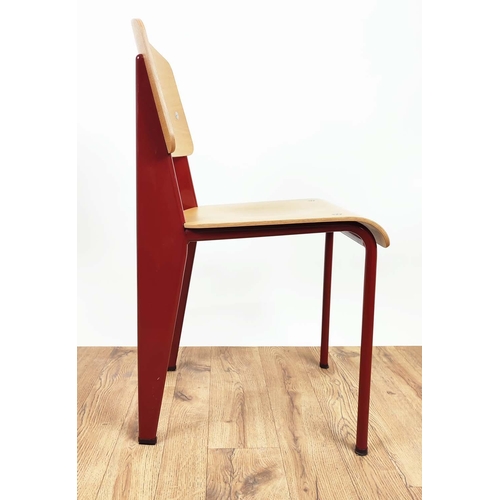 411 - VITRA STANDARD CHAIR, by Jean Prouvé, 82cm H.