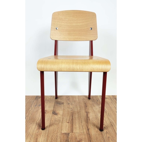 411 - VITRA STANDARD CHAIR, by Jean Prouvé, 82cm H.