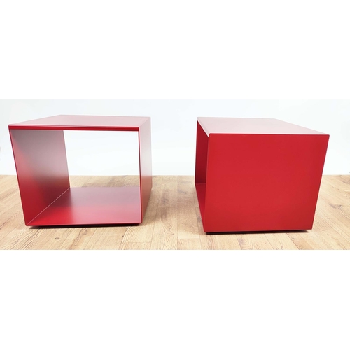 412 - ZANOTTA JONO STORAGE SYSTEM MODULES, a set of two, by Mika Towanen, 59cm x 45cm x 39 at largest. (2)