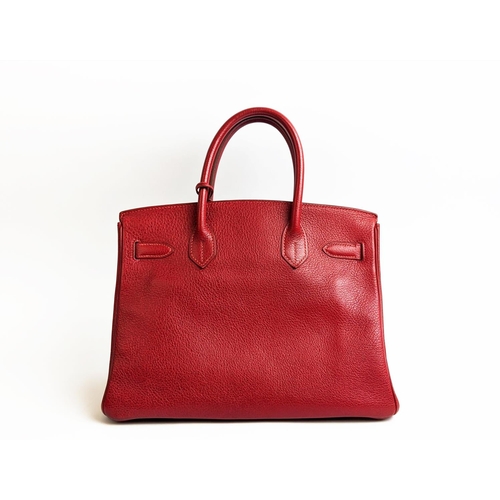 58 - HERMÈS BIRKIN 30 VEAU TOGO, gold tone hardware, top handles, color matching leather lining, one zip ... 