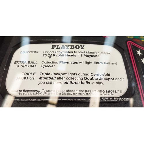 400 - STERN PLAYBOY PINBALL MACHINE, 2002, 140cm x 70.5cm 193cm approx.