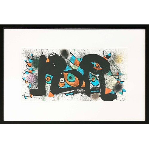 165 - JOAN MIRO (1928-1982), 'Miro Sculpture' lithograph, signed in the stone, framed, published Maeght 19... 
