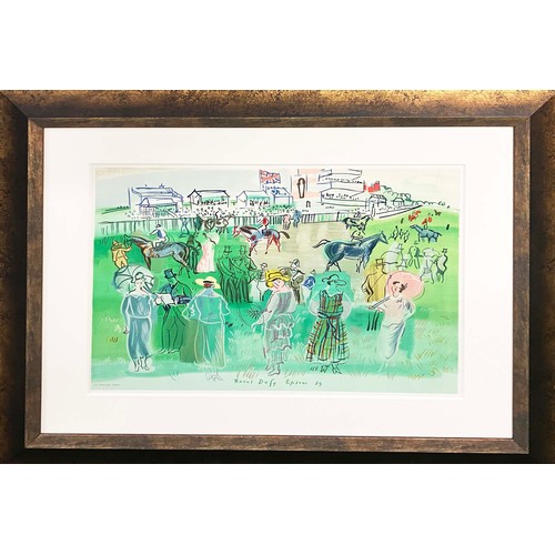 139 - RAOUL DUFY, 'Epsom, 39', lithograph, 40cm x 51cm, signed in the plate, framed.