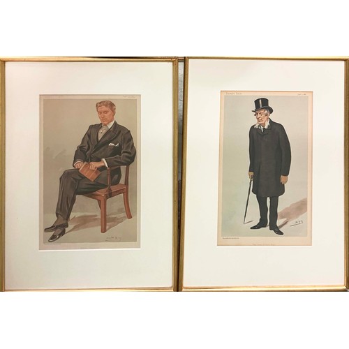 113 - VANITY FAIR SPY PRINTS, a set of sixteen, mounted and framed, each 52cm x 38cm overall. (16)