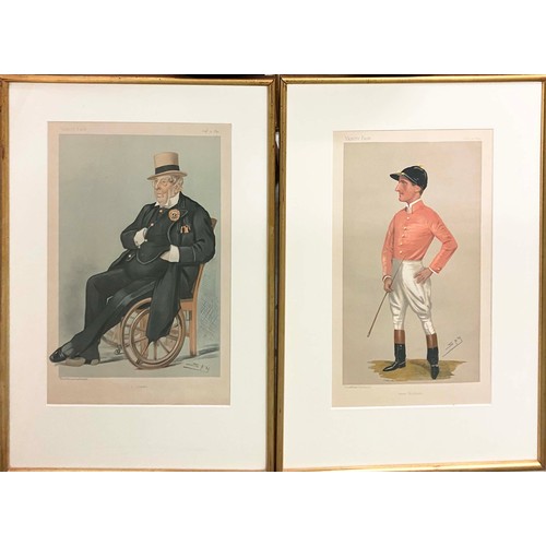 113 - VANITY FAIR SPY PRINTS, a set of sixteen, mounted and framed, each 52cm x 38cm overall. (16)