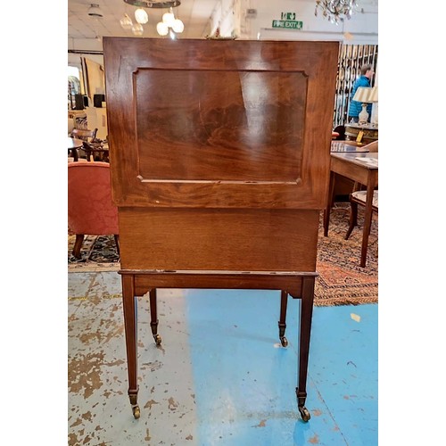 369 - MAPLE & CO FOLDING DRESSING TABLE, early 20th century mahogany, 70cm W x 95cm H x 51cm D, bears Mapl... 