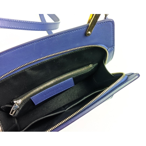 97 - BALENCIAGA LE DIX CARTABLE BAG, leather with gold and silver tone hardware, top leather handle, adju... 