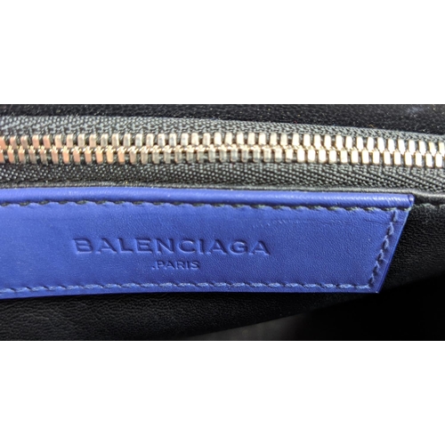 97 - BALENCIAGA LE DIX CARTABLE BAG, leather with gold and silver tone hardware, top leather handle, adju... 
