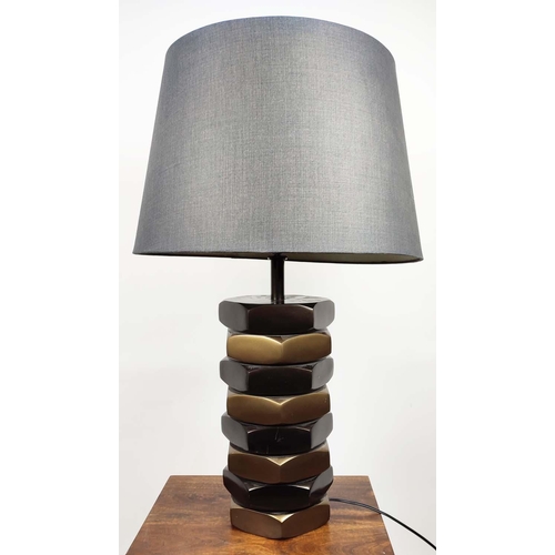 652 - ROBERT LANGFORD TABLE LAMP, with shade, 80cm H.