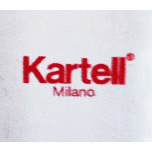 647 - KARTELL ZOOM TABLE, by Lissoni & Partners, extendable design, 85cm D x 100cm L unxtended.