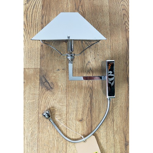 629 - ANNA LARI WALL LIGHTS, a set of four, each with a lamp and adjustable reading light, 58cm L at large... 