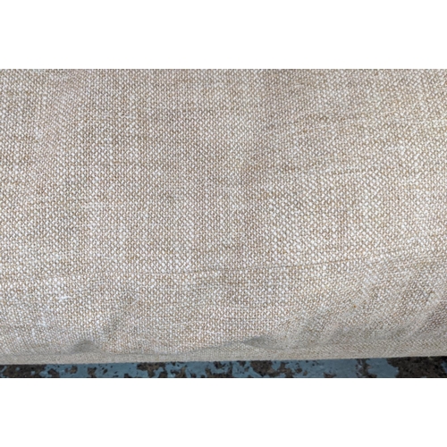 530 - DARLINGS OF CHELSEA SOFA, 138cm W, neutral upholstered.