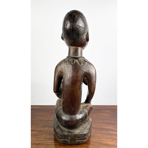 7 - PEMBA YOMBE MATERNITY FIGURE (Congo), 62cm H.