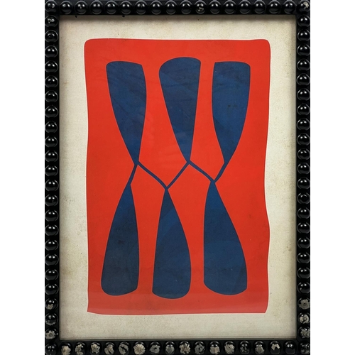 77 - AFTER ALEXANDER CALDER (1898-1976), a set of six lithographs, in ebonised bobbin frames, each 48cm x... 