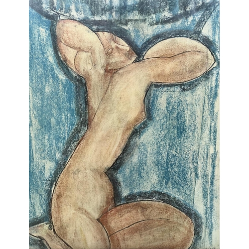 78 - AFTER AMEDEO MODIGLIANI (Italian 1884-1920), 'Cariatide', lithograph, 52cm x 49cm, framed.