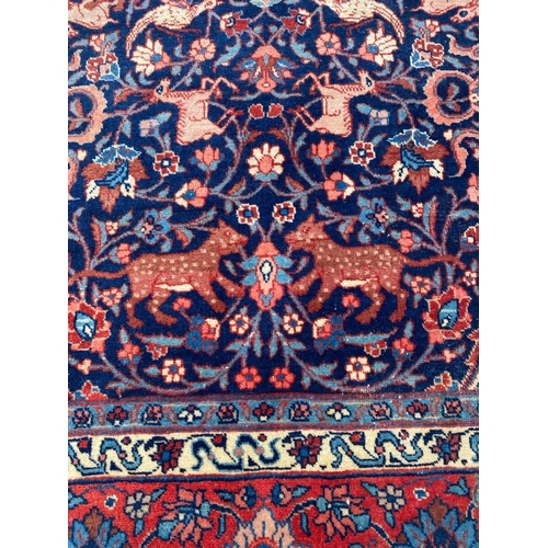 84 - ANTIQUE NORTH WEST PERSIAN HUNTING CARPET, 280cm x 180cm, Safavid Design.